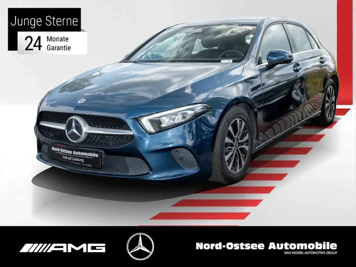 Mercedes-Benz A 180 d STYLE NAVI KAMERA TEMPO SITZHZG LED Kék - 1