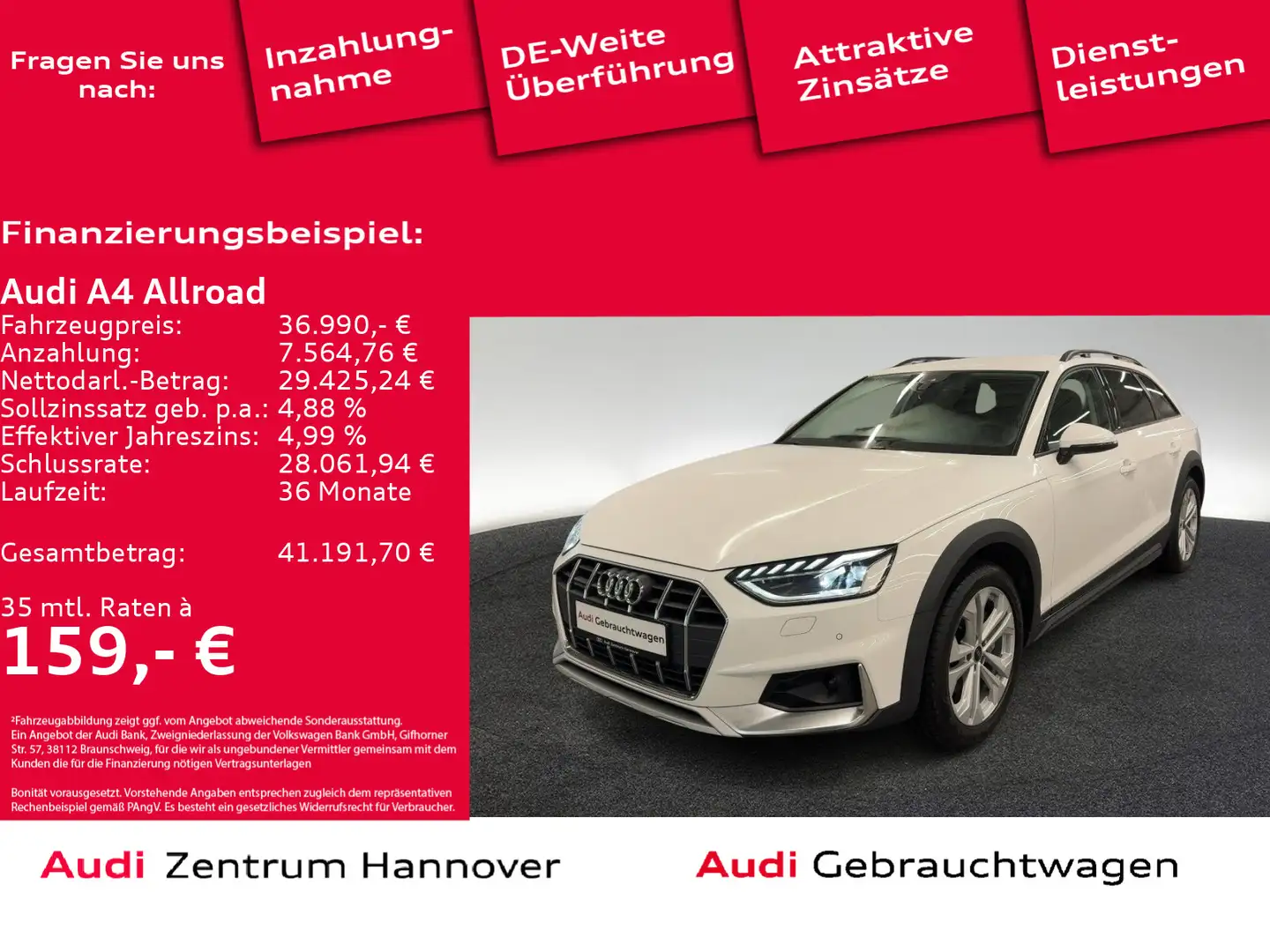 Audi A4 allroad A4 allroad 40 TDI quattro Kamera AHK virtual LED Weiß - 1