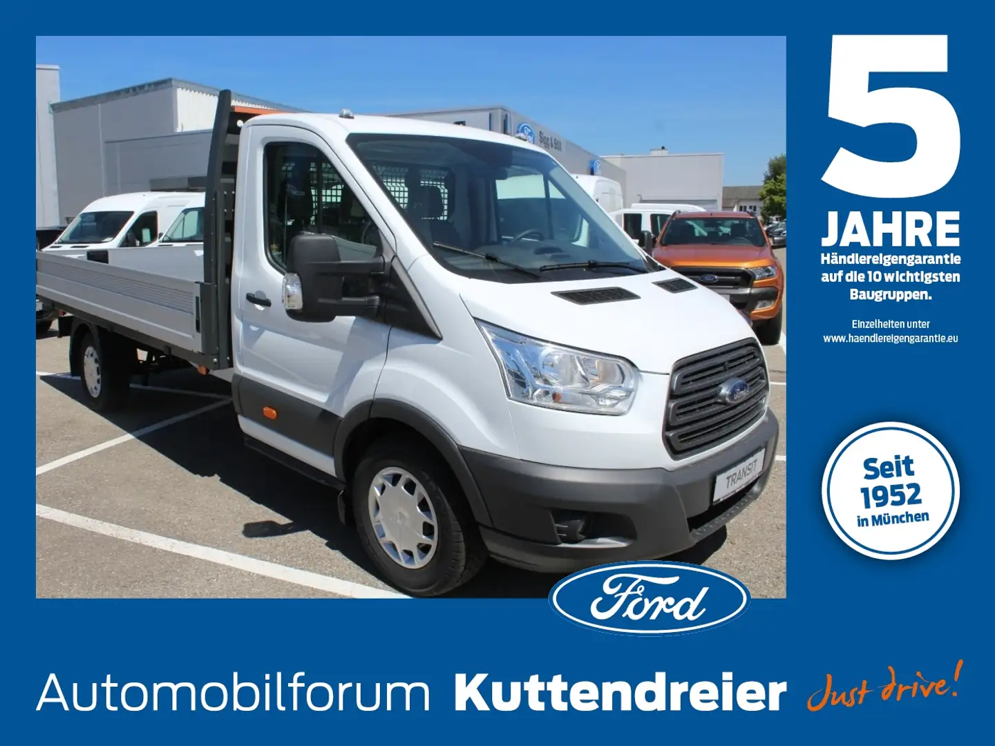Ford Transit Pritsche 2.0 TDCi 350 L3 RWD Doppelkabine Trend Alb - 1