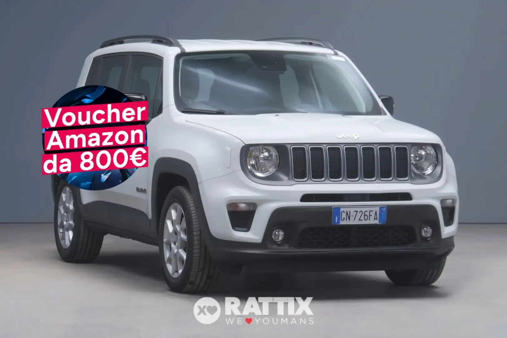 Jeep Renegade 1.5 Turbo T4 Mhev 130CV Limited DCT Weiß - 1