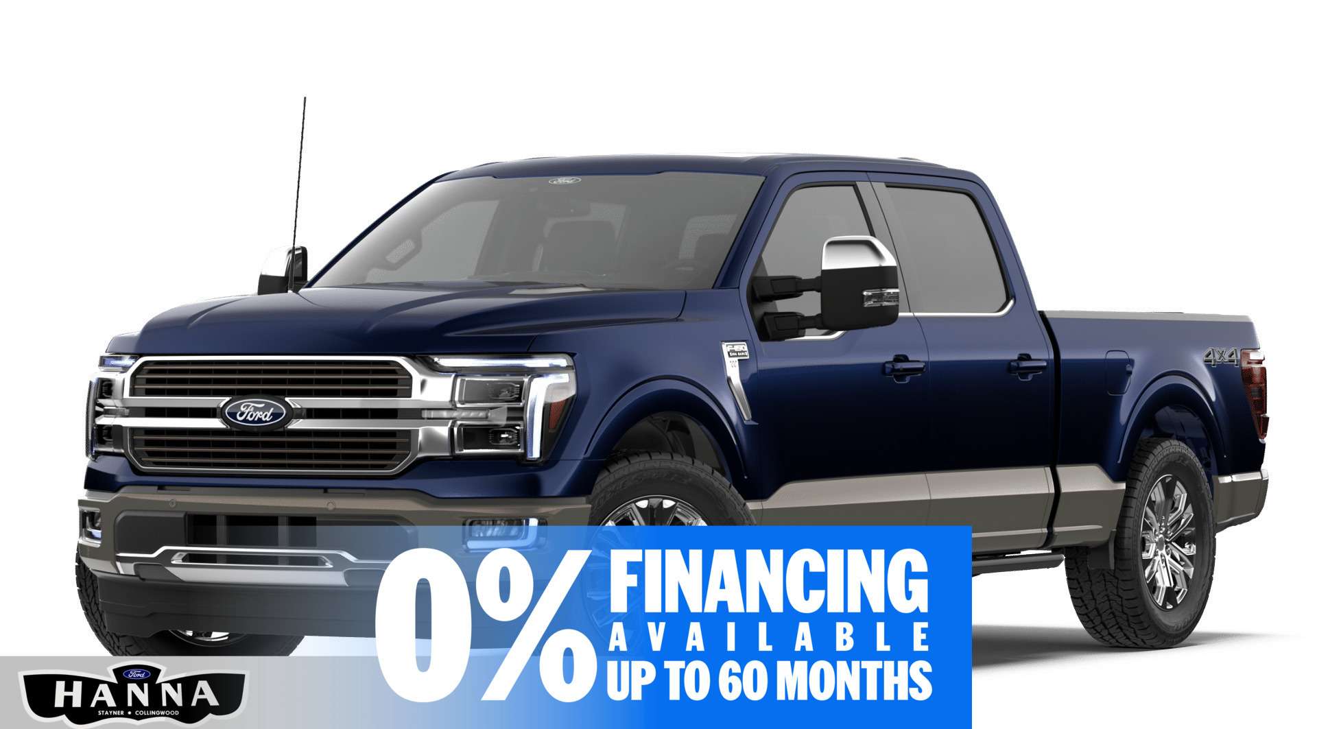 Blue 2026 Ford F-150 Pickup Truck Four-Wheel Drive Automatic
