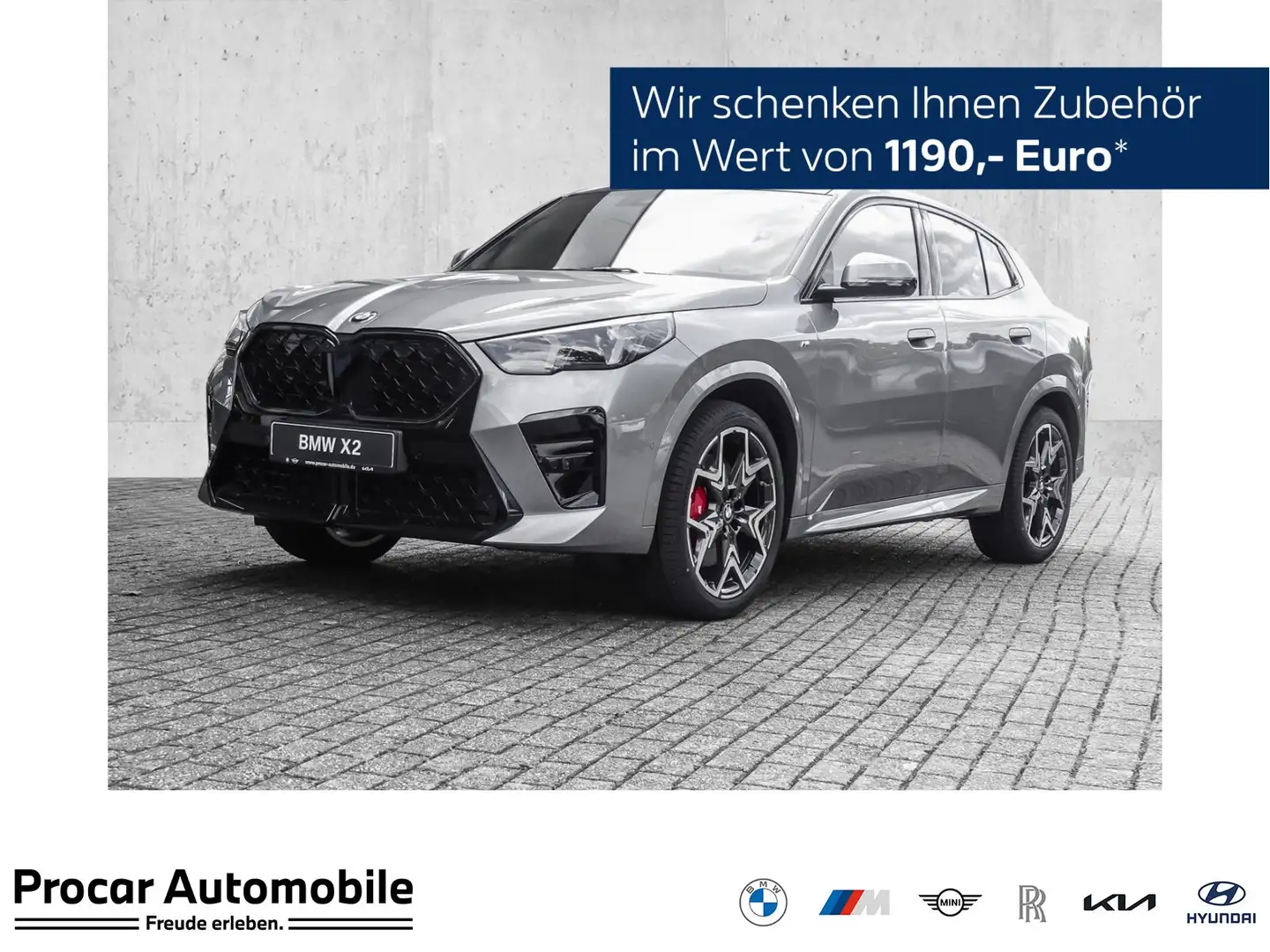 BMW X2 sDrive20i MSport PANO HuD AHK H/K DA Prof PA+ Grau - 1