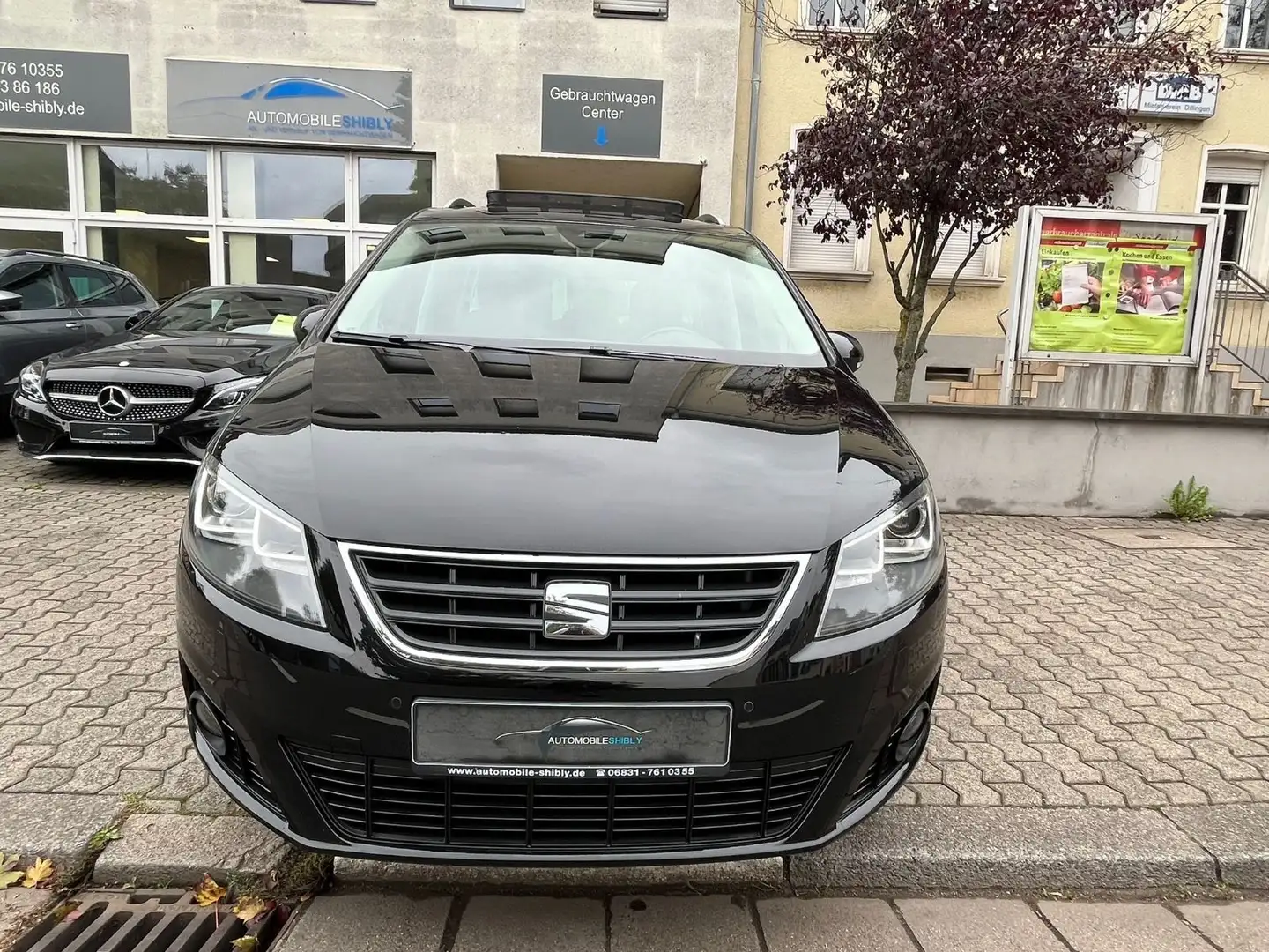 SEAT Alhambra 2,0 FR-Line, Aut Leder, Panorama Schwarz - 2