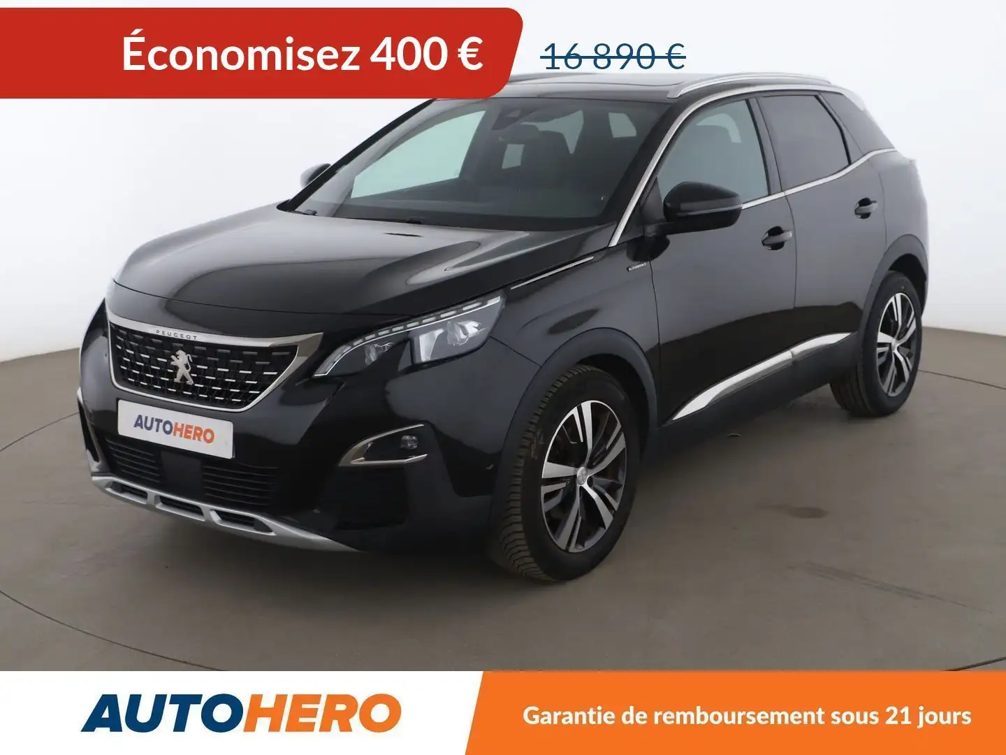 Peugeot 3008 1.6 THP GT Line EAT6 Noir - 1