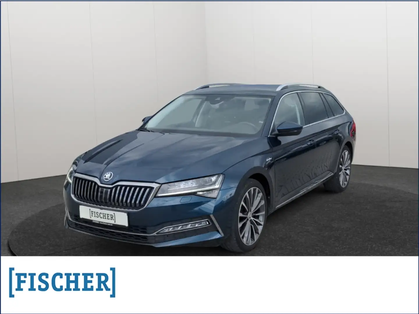 Skoda Superb Combi 2.0TDI DSG L&K Matrix AHK Navi SHZ hinten AC Blau - 1