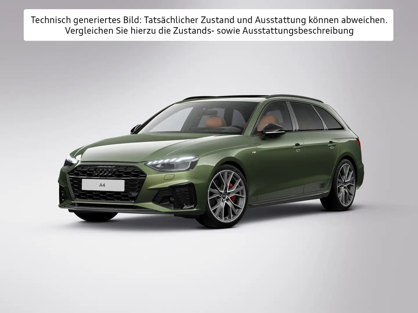 Audi A4 Avant 40 TFSI S line S tronic LEDER Grün - 2