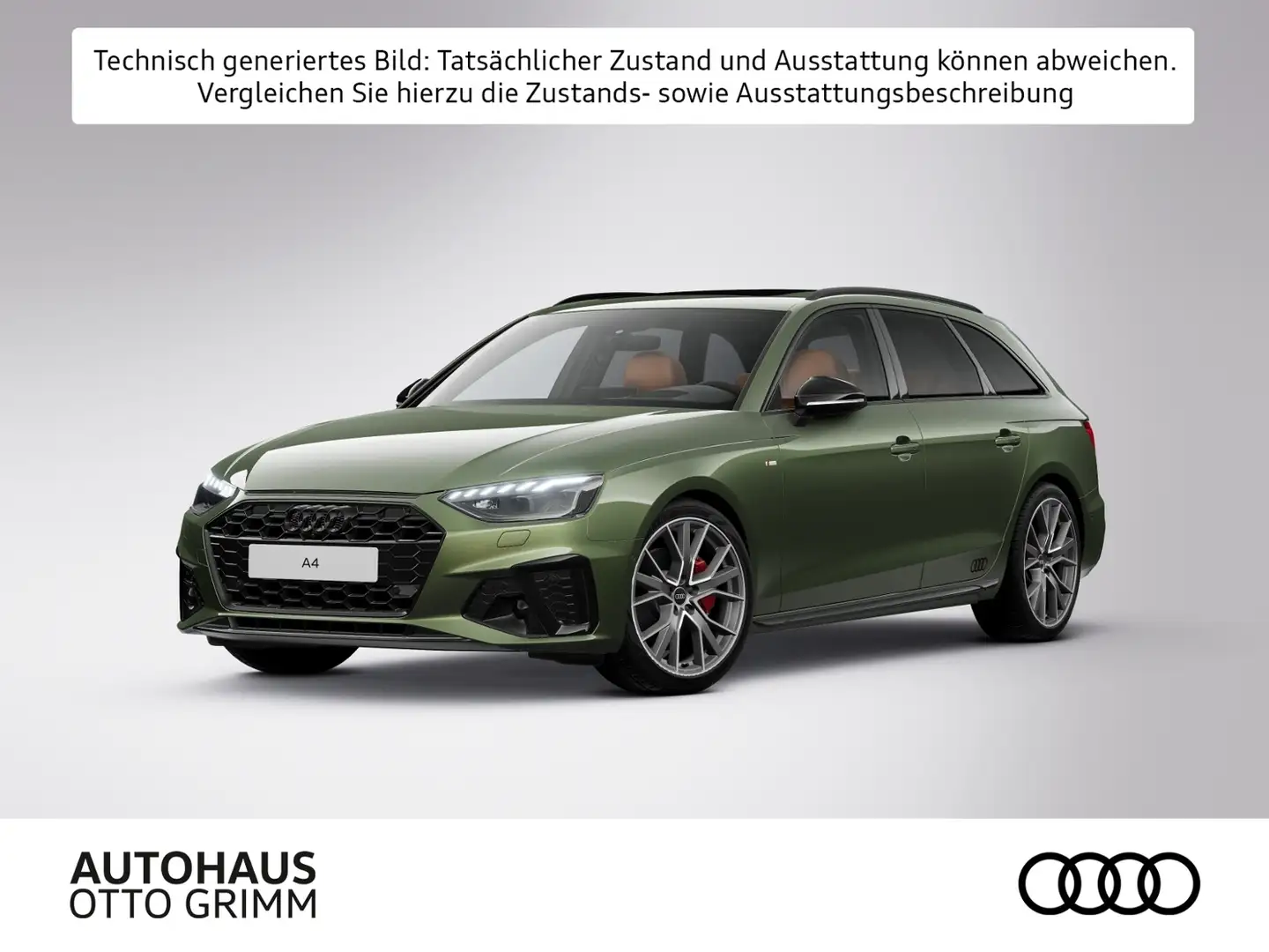 Audi A4 Avant 40 TFSI S line S tronic LEDER Grün - 1