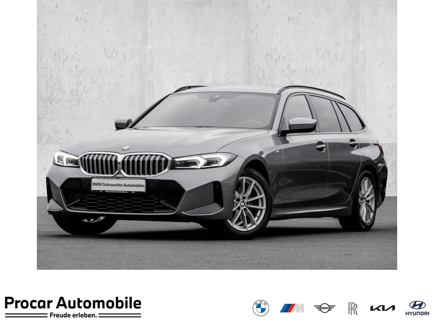 BMW 320 d xDrive M Sport+HuD+Pano+AHK+LED+RFK Grau - 1