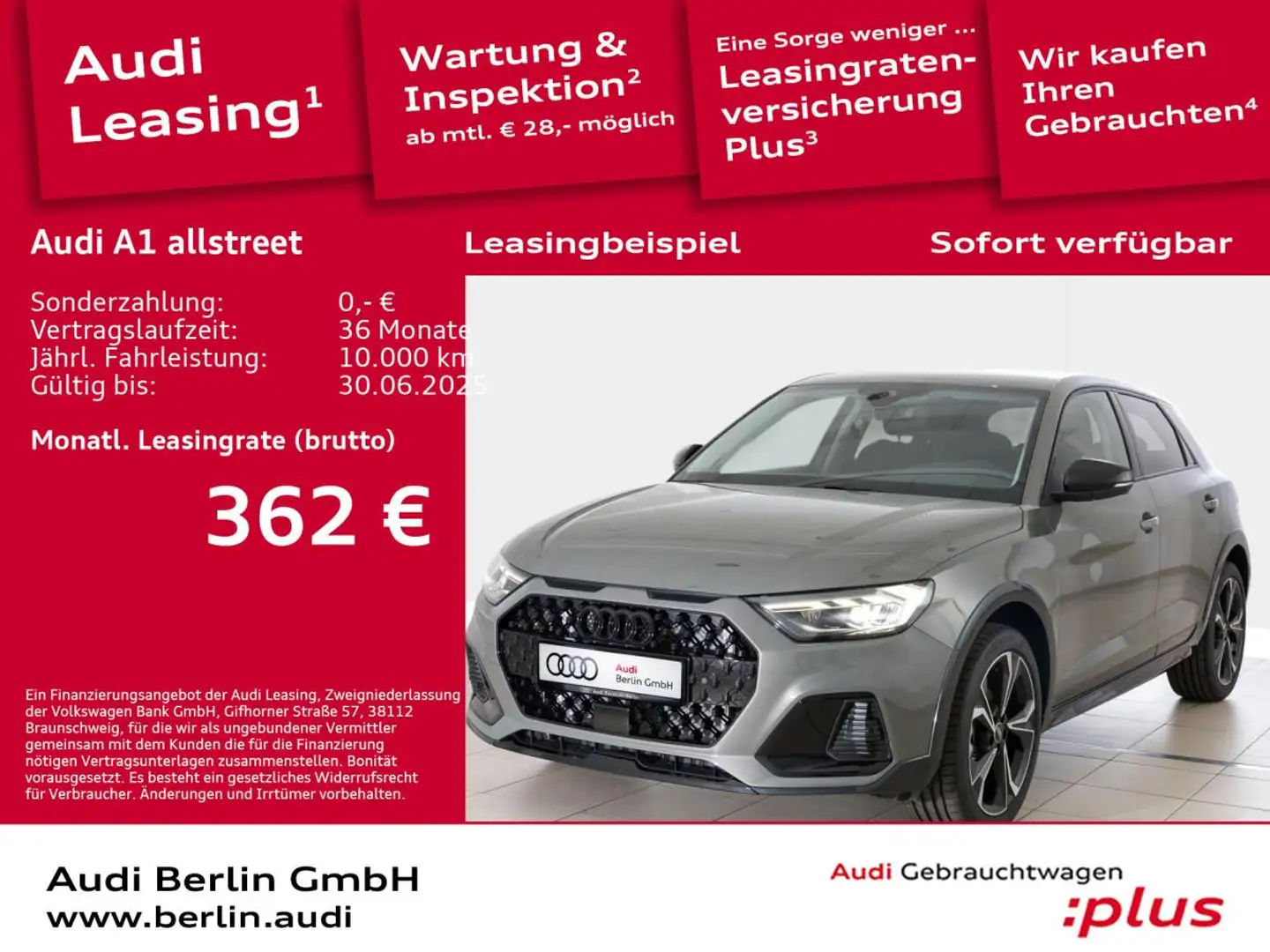 Audi A1 allstreet 35 TFSI S tronic Grau - 1