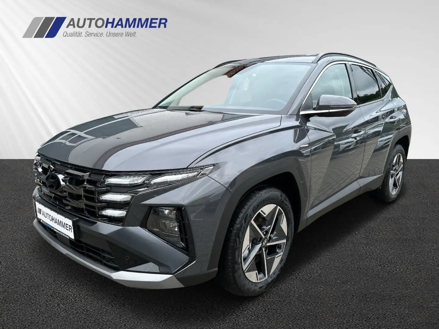 Hyundai TUCSON CRDi DCT 4WD TREND LED Teilleder Navi eHK Grigio - 1