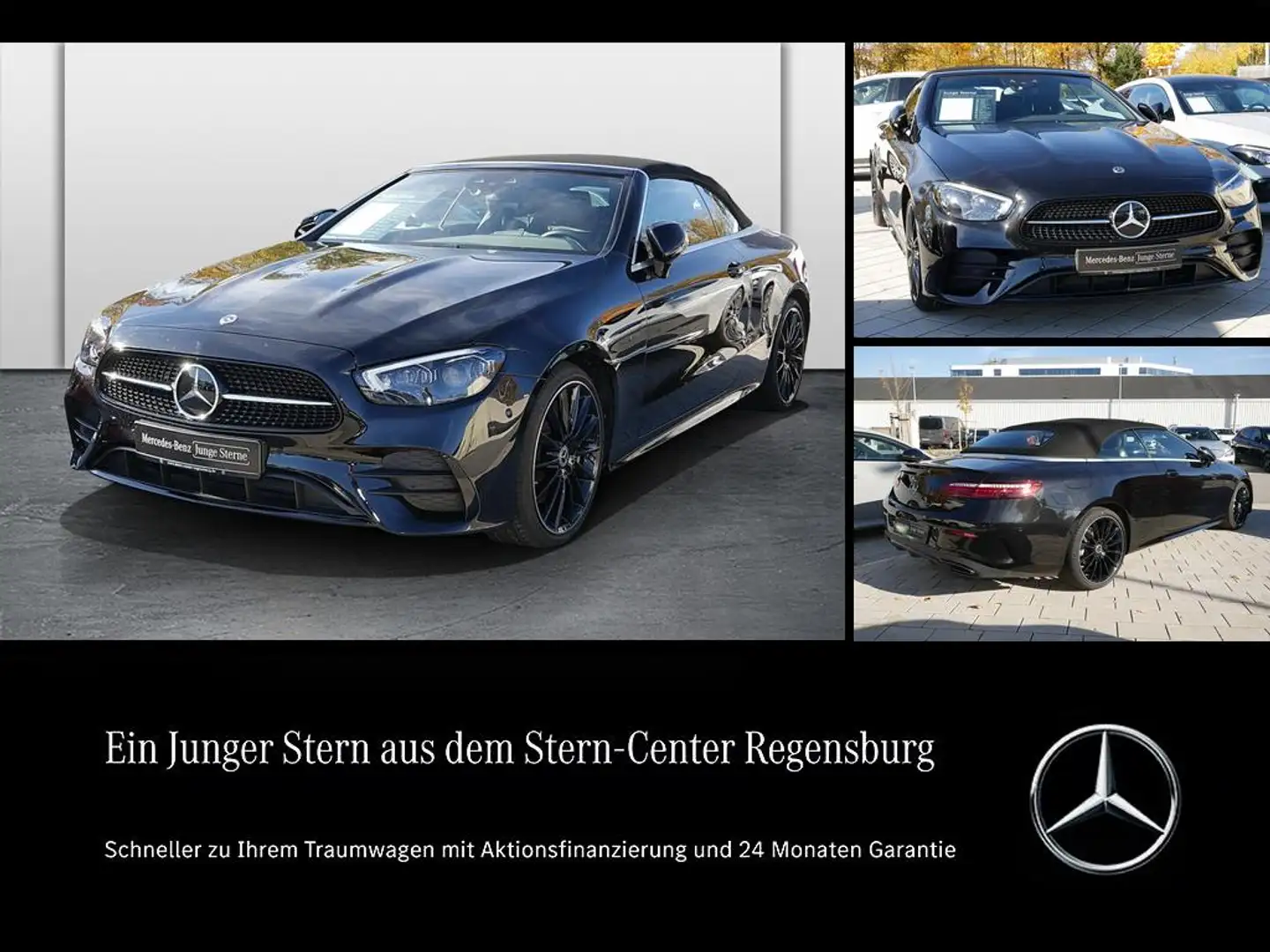 Mercedes-Benz E 300 Cabrio+AMG NIGHT EDITION+DISTRONIC+LED ILS Schwarz - 1