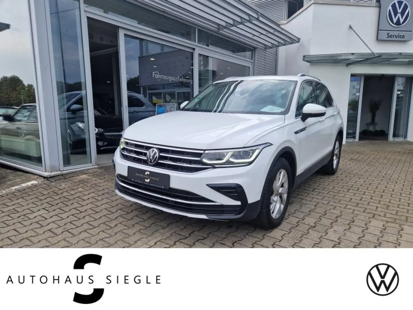 Volkswagen Tiguan 2.0 TDI Elegance DSG Leder/Alc. Navi LED-Matrix Ka Weiß - 1