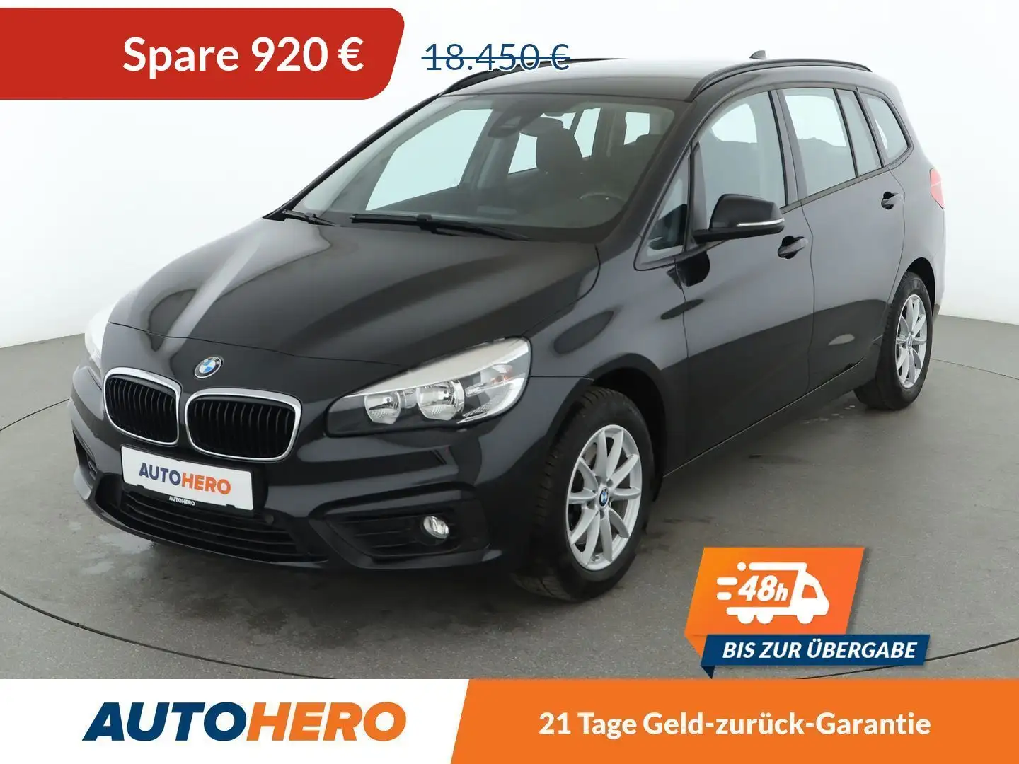 BMW 218 218i Gran Tourer Advantage Aut*NAVI*PDC*SHZ*TEMPO* Schwarz - 1
