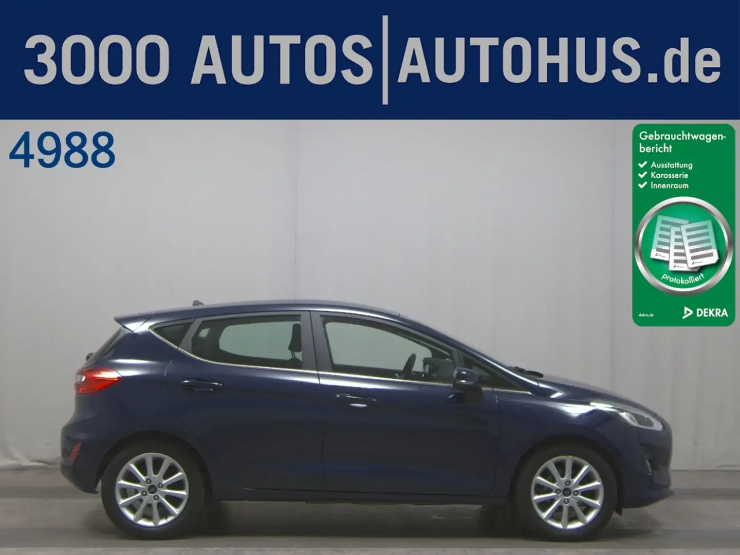 Ford Fiesta 1.0 EB Titanium Shz LED-TFL Klima Blau - 1