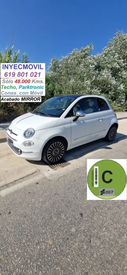 Fiat 500 1.2 Mirror Weiß - 1