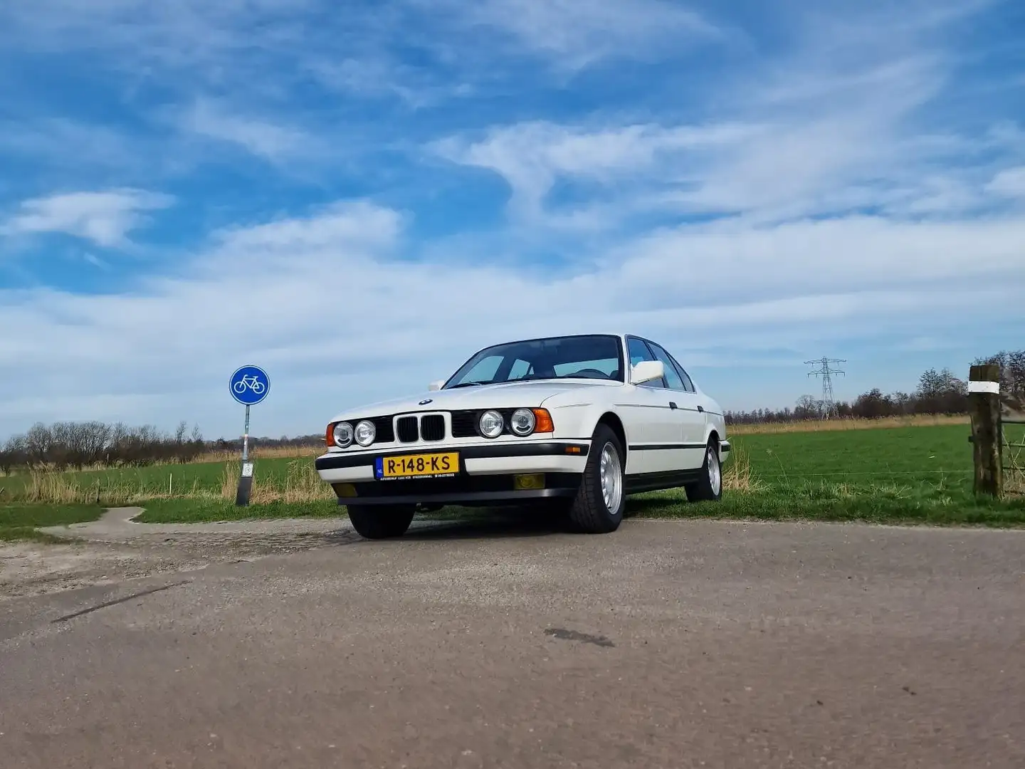 BMW 520 520i e34 1991 originele staat Weiß - 1