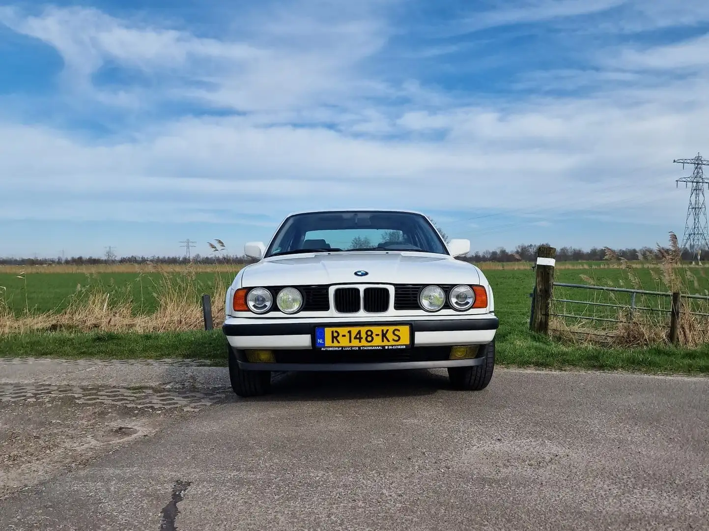 BMW 520 520i e34 1991 originele staat Blanc - 2