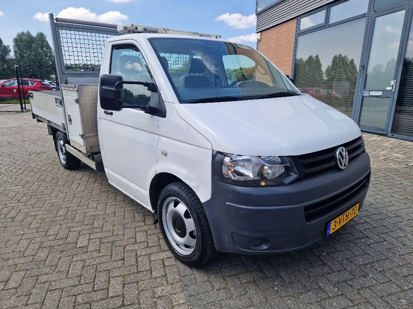 Volkswagen T5 Transporter 2.0 TDI pick-up kist open-laadbak trekhaak 2500kg Wit - 2