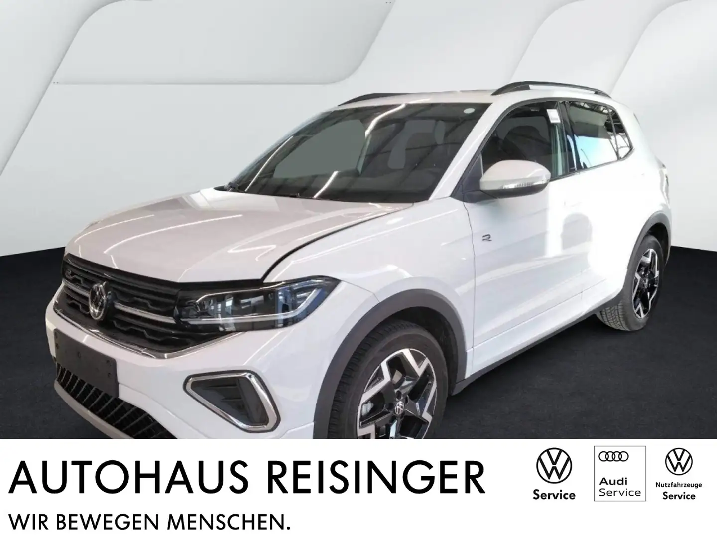 Volkswagen T-Cross 1.5 TSI R-Line DSG (NAVI+LED+APP+SH+RearView+IQDri Weiß - 1