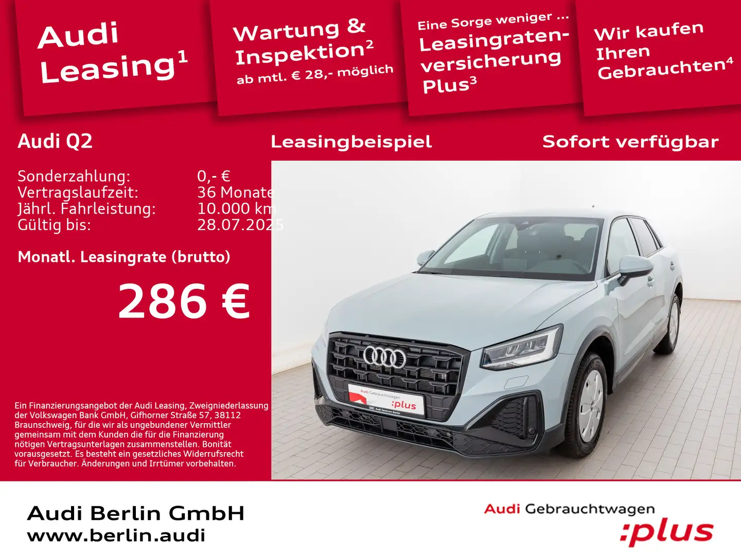 Audi Q2 S line 30 TDI S tr. AHK PDC NAVI VIRTUAL Grau - 1