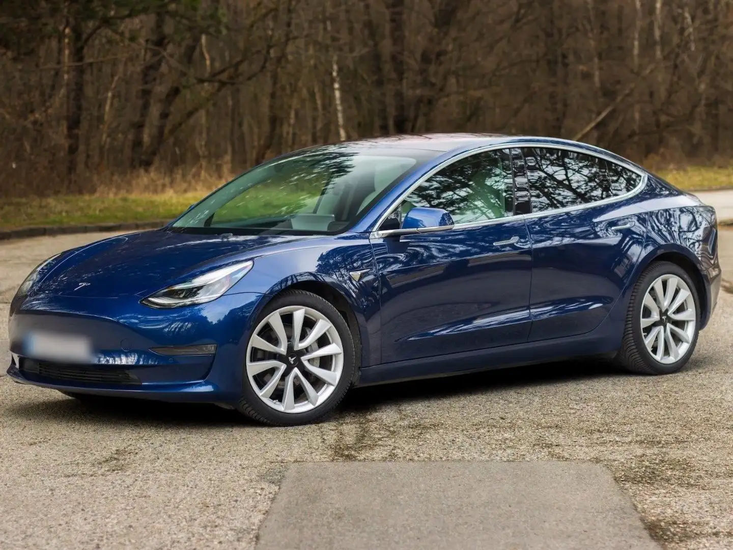 Tesla Model 3 Model 3 Langstreckenbatt. Allradantrieb Dual Motor Blau - 1