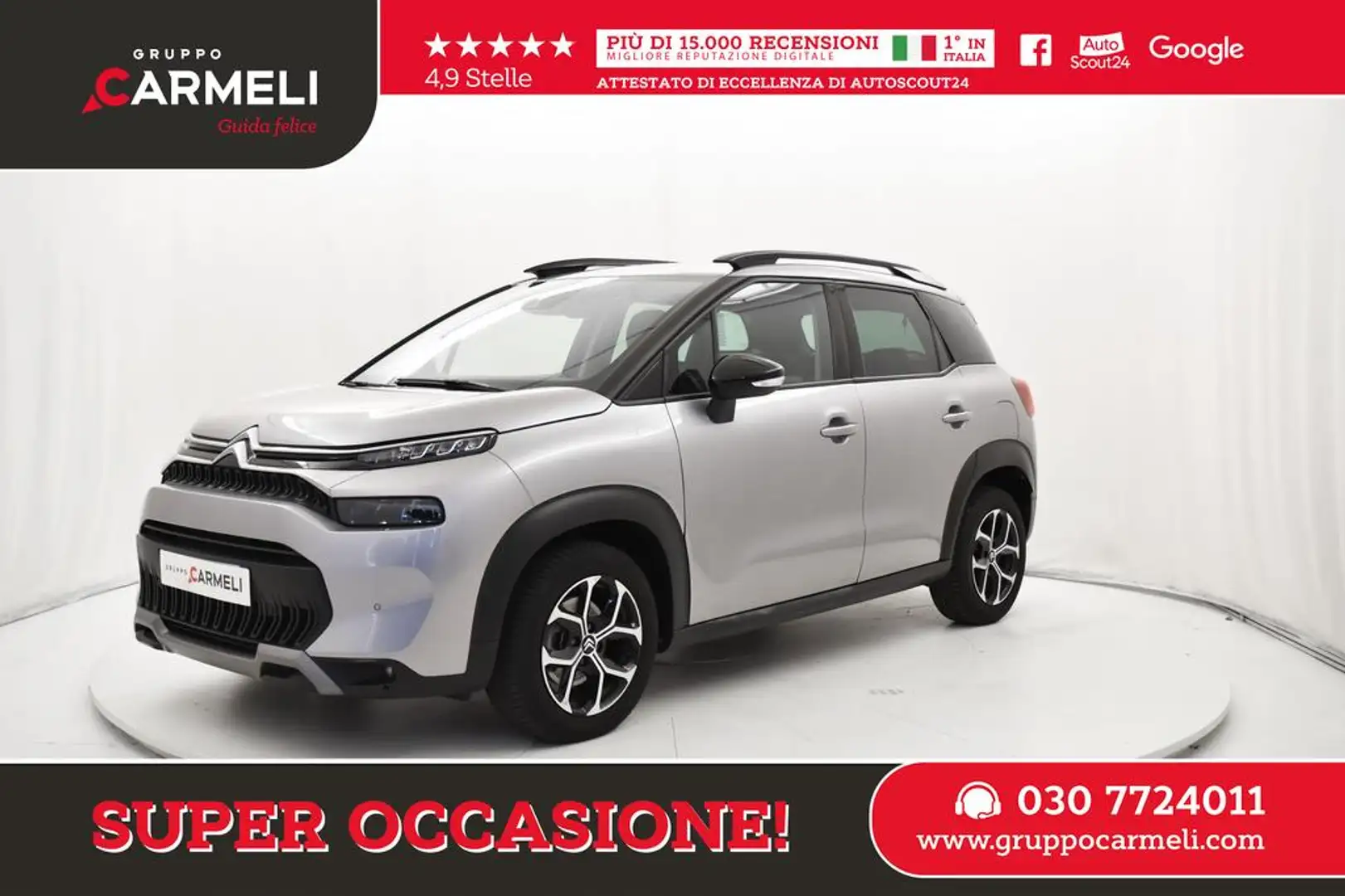 Citroen C3 Aircross 1.2 puretech Shine s&s 110cv Gris - 1