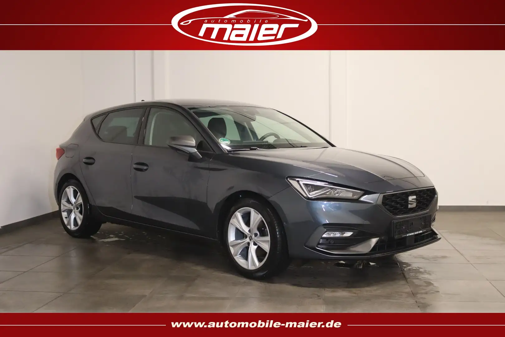 SEAT Leon 2.0 TDI FR-Virtual-Navi-AHK-LED-SHZ-KESSY- Grau - 1