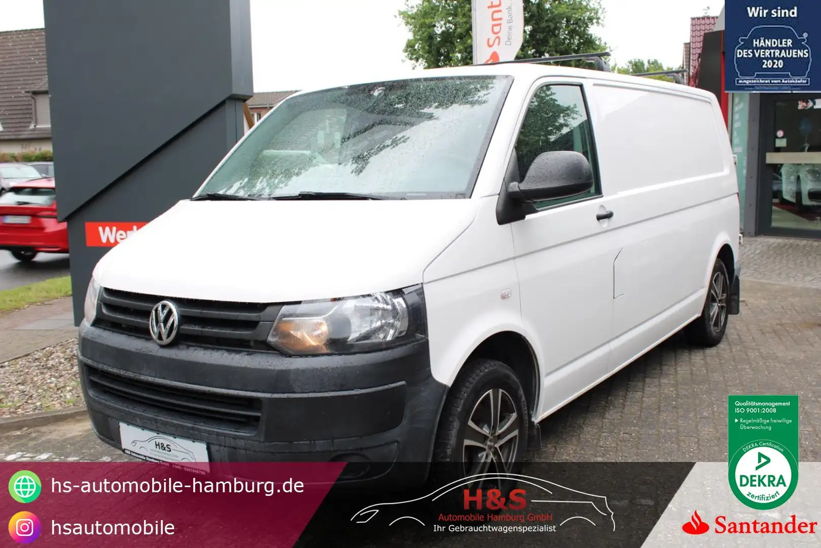 Volkswagen T5 Transporter Kasten-Kombi Kasten lang Blanc - 1
