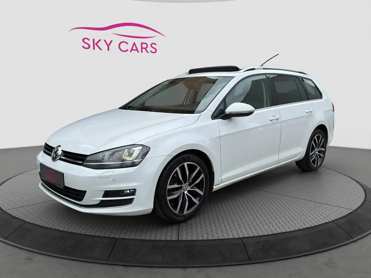 Volkswagen Golf Variant 1.Hand*Sky BMT highline 1,6 TDI*Pano*Kamera*Massag Weiß - 1