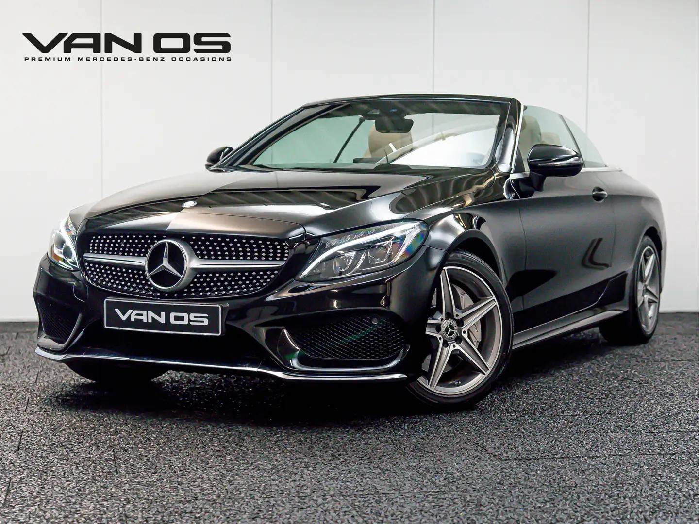 Mercedes-Benz C 300 Cabrio C AMG Line | Leder beige | Zeer mooi Zwart - 1