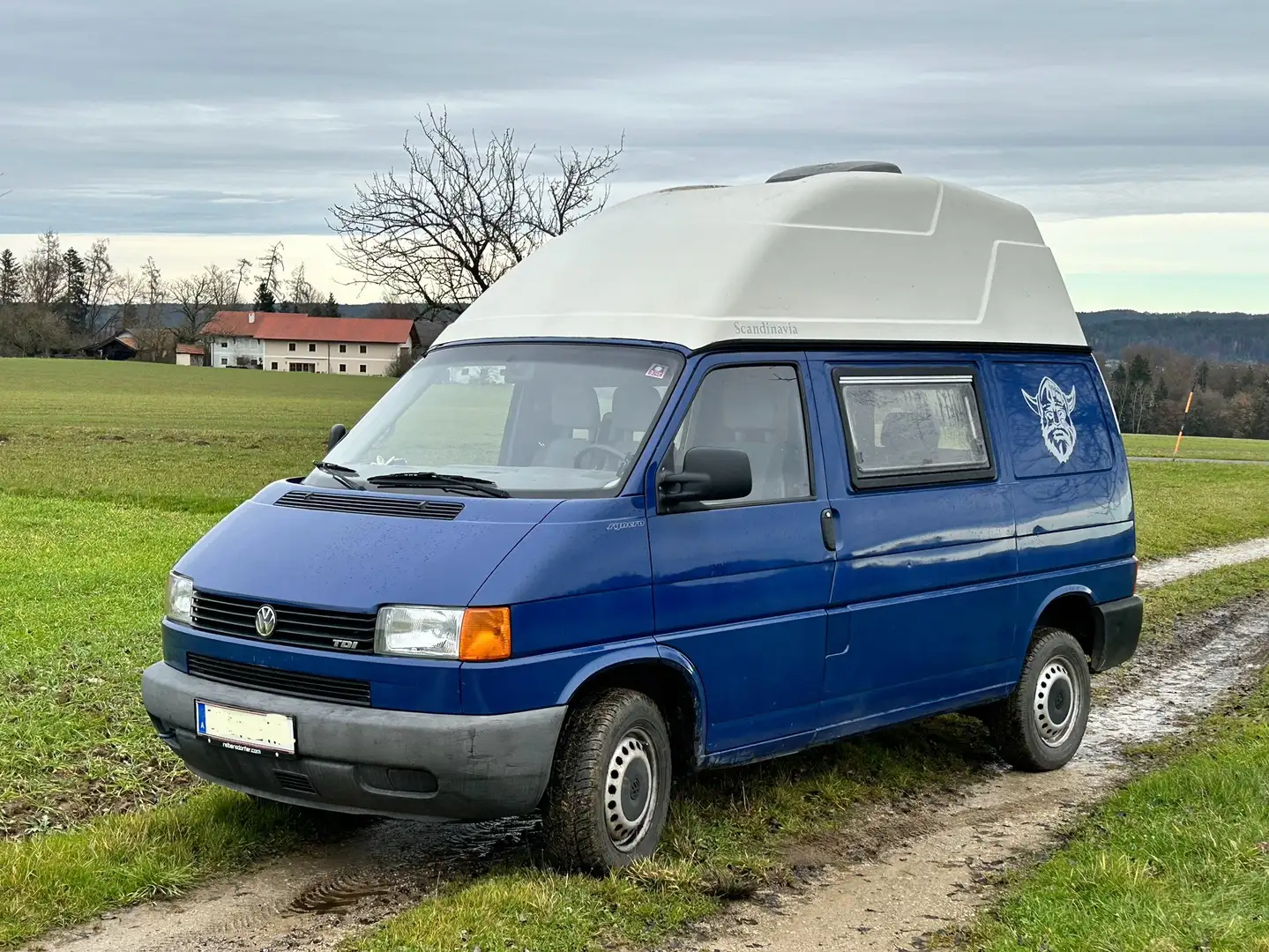 Volkswagen T4 syncro Wohnmobil (Selbstausbau) Albastru - 1