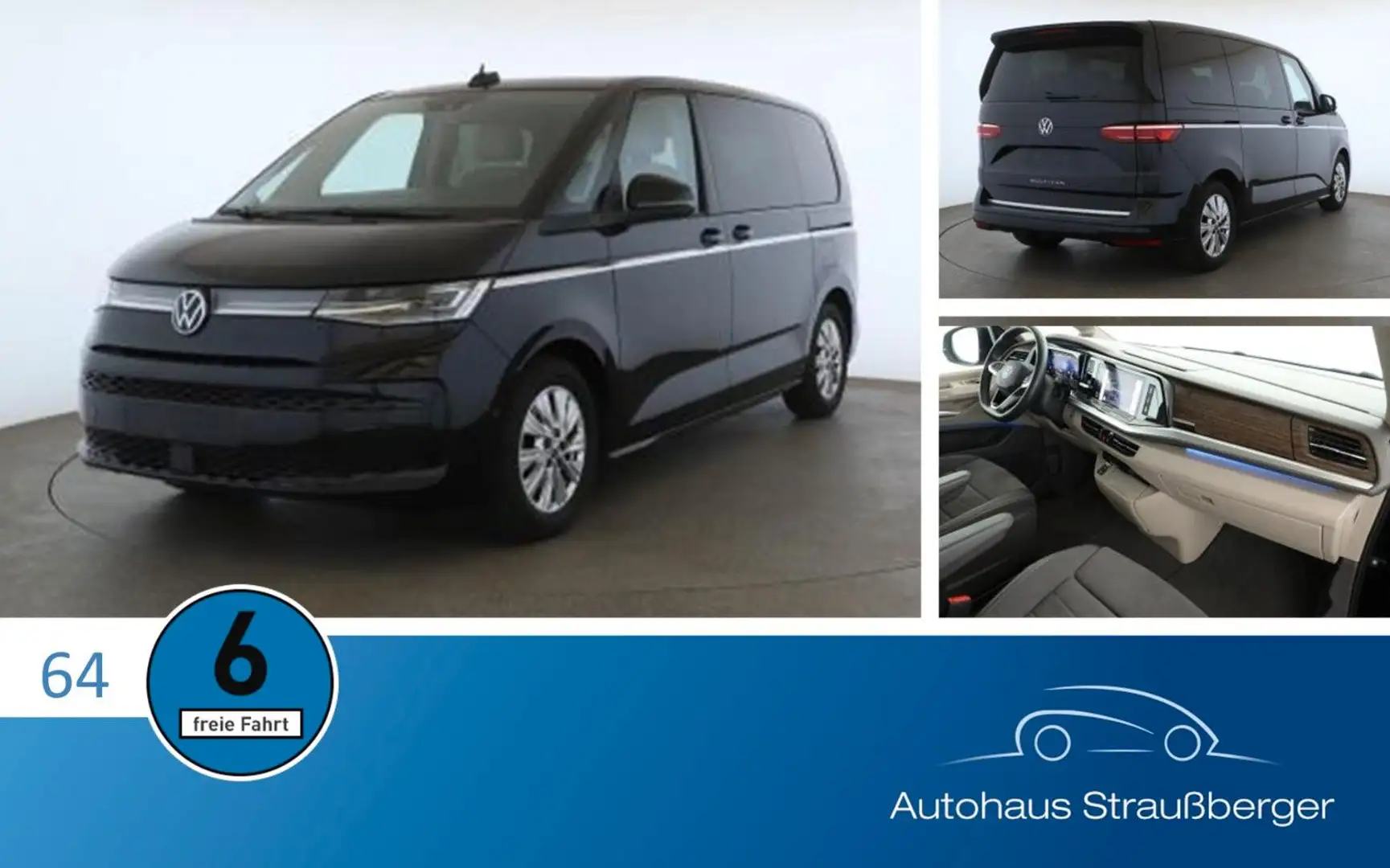Volkswagen T7 Multivan TDI Style 7-S IQ DCC AHK HuD Pano Schwarz - 1