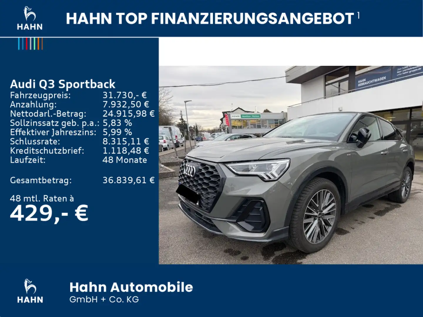 Audi Q3 35 TFSI S-line S-tronic Virtual CAM Grau - 2