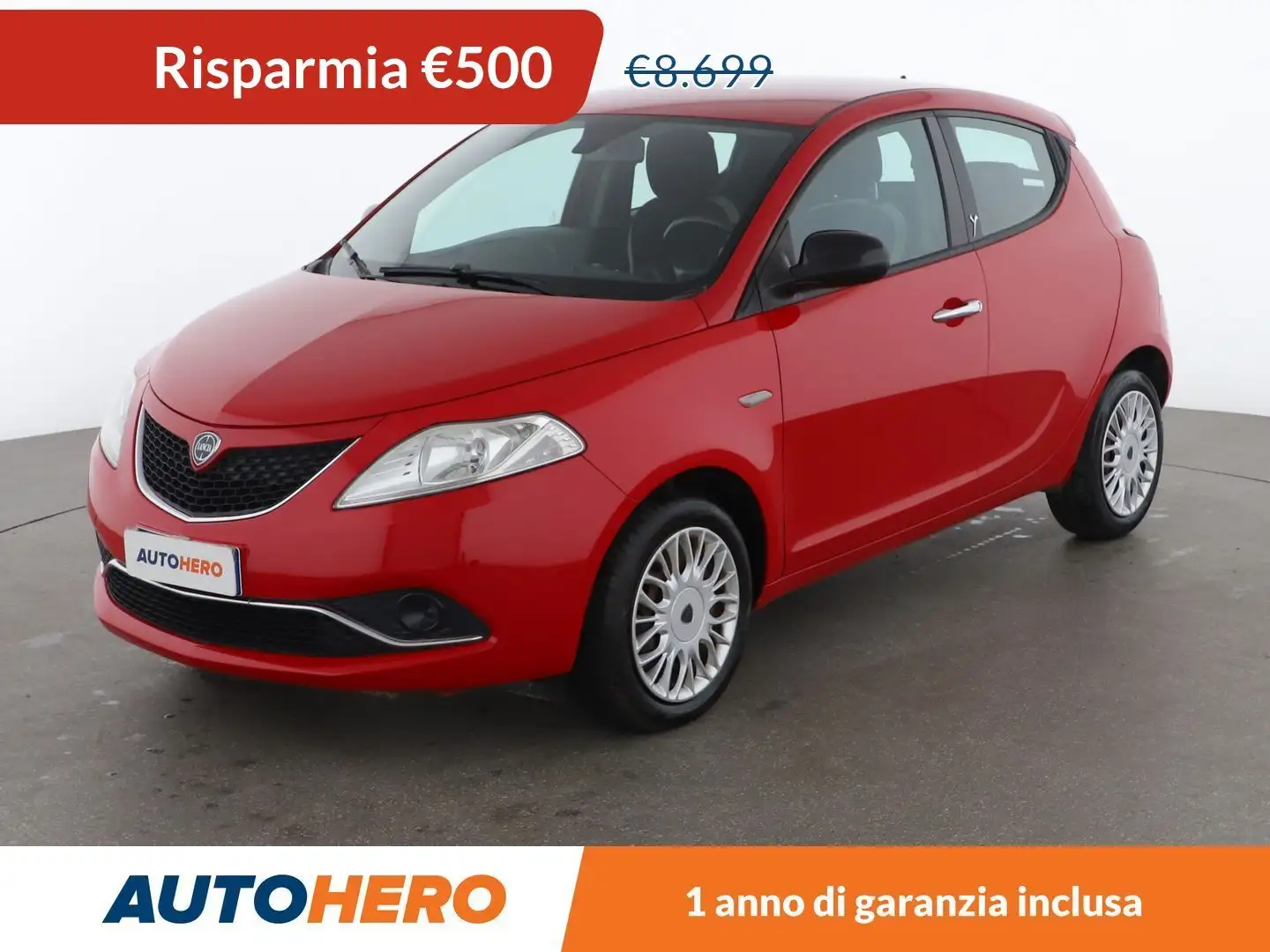 Lancia Ypsilon 1.2 Gold 69 CV Rood - 1