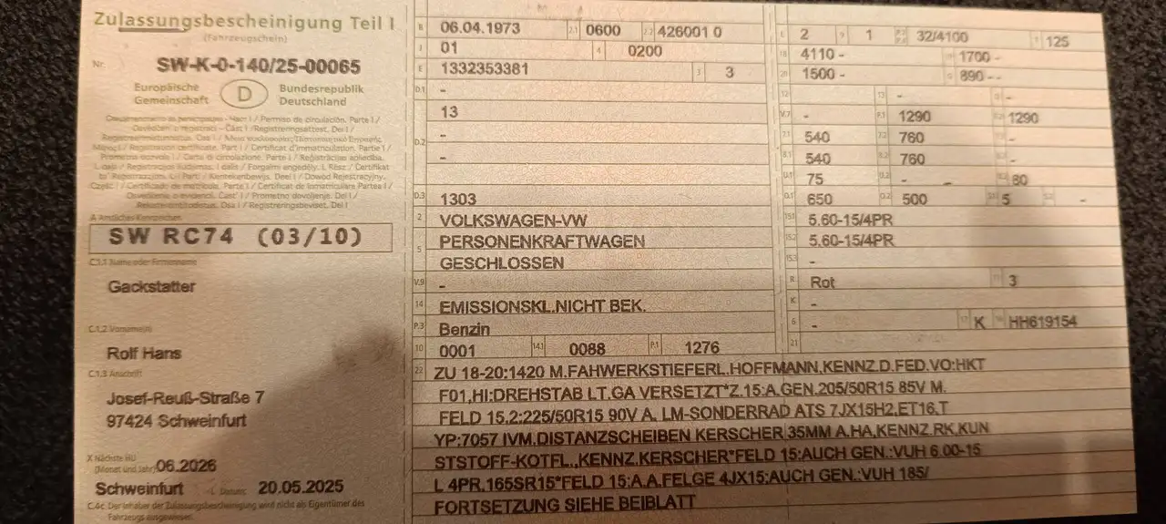 Volkswagen Käfer 1303, foto 6
