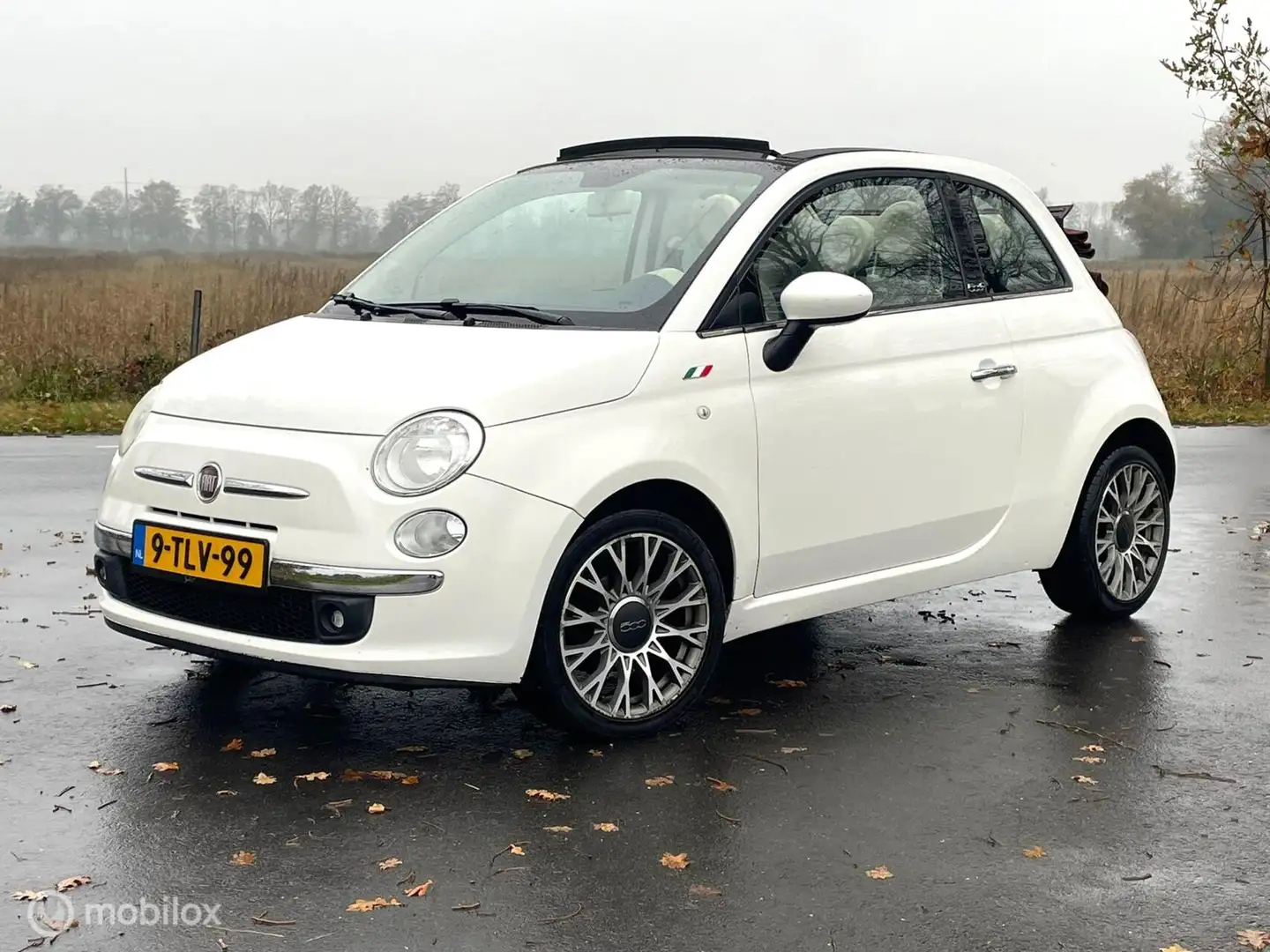 Fiat 500 1.2 Cabrio Weiß - 1