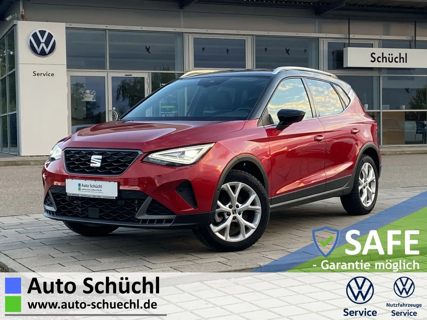 SEAT Arona 1.0 TSI DSG FR-Line NAVI-PRO+LED+PARKASSIS Rot - 1