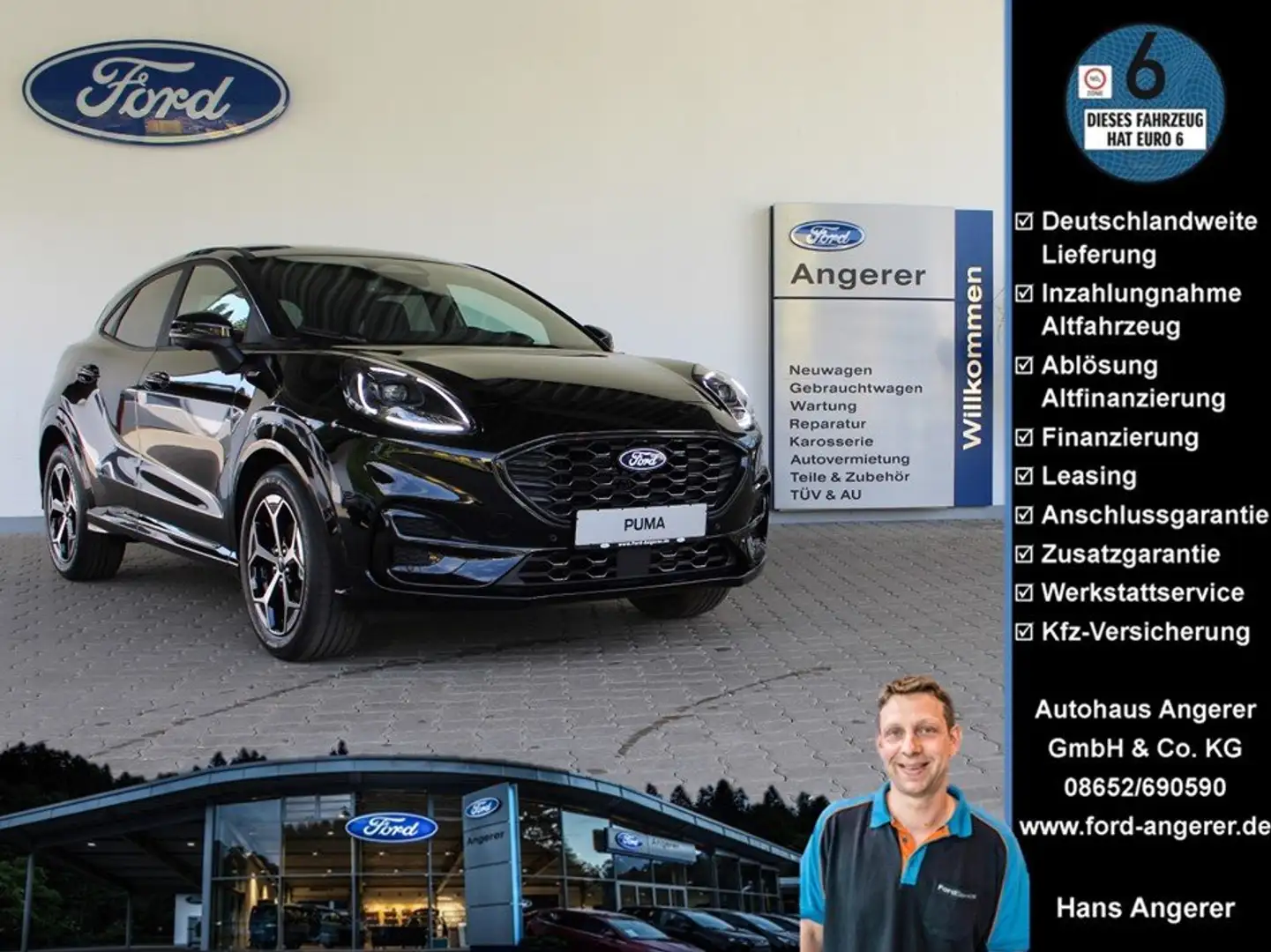 Ford Puma ST-Line,SYNC4,Navi,BT,Kam,PDC,el.Heckklappe,WinPak Schwarz - 2