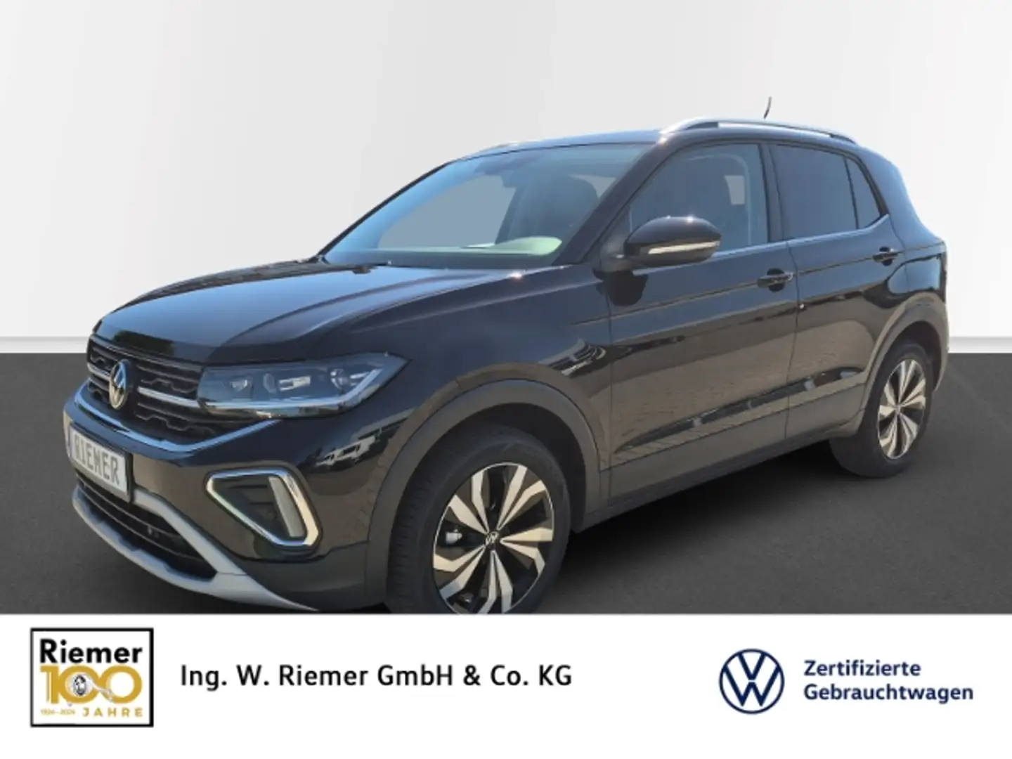 Volkswagen T-Cross 1.0 l TSI Style DSG AHK Navi IQDrive Allwetter Schwarz - 1