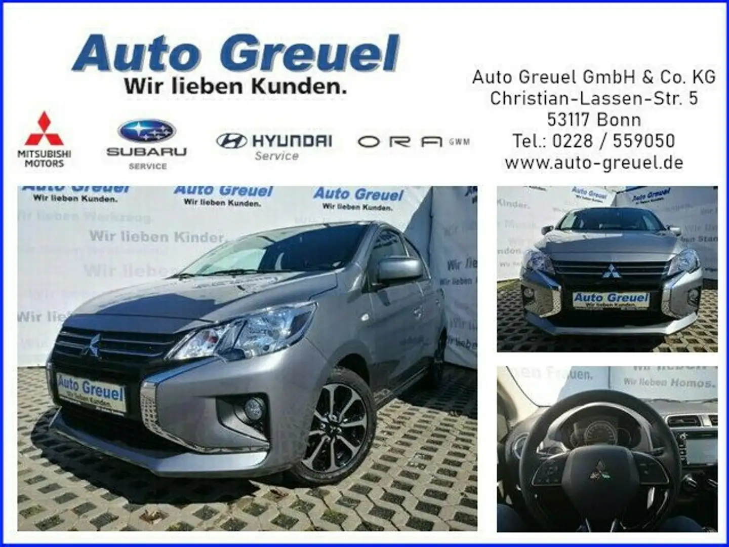 Mitsubishi Space Star 1.2 Select+ Basalt-Grau Gris - 1