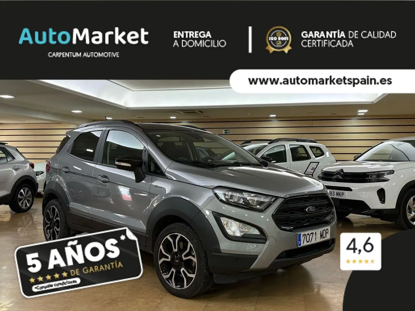 Ford EcoSport 1.0 EcoBoost Active 125 Grijs - 1