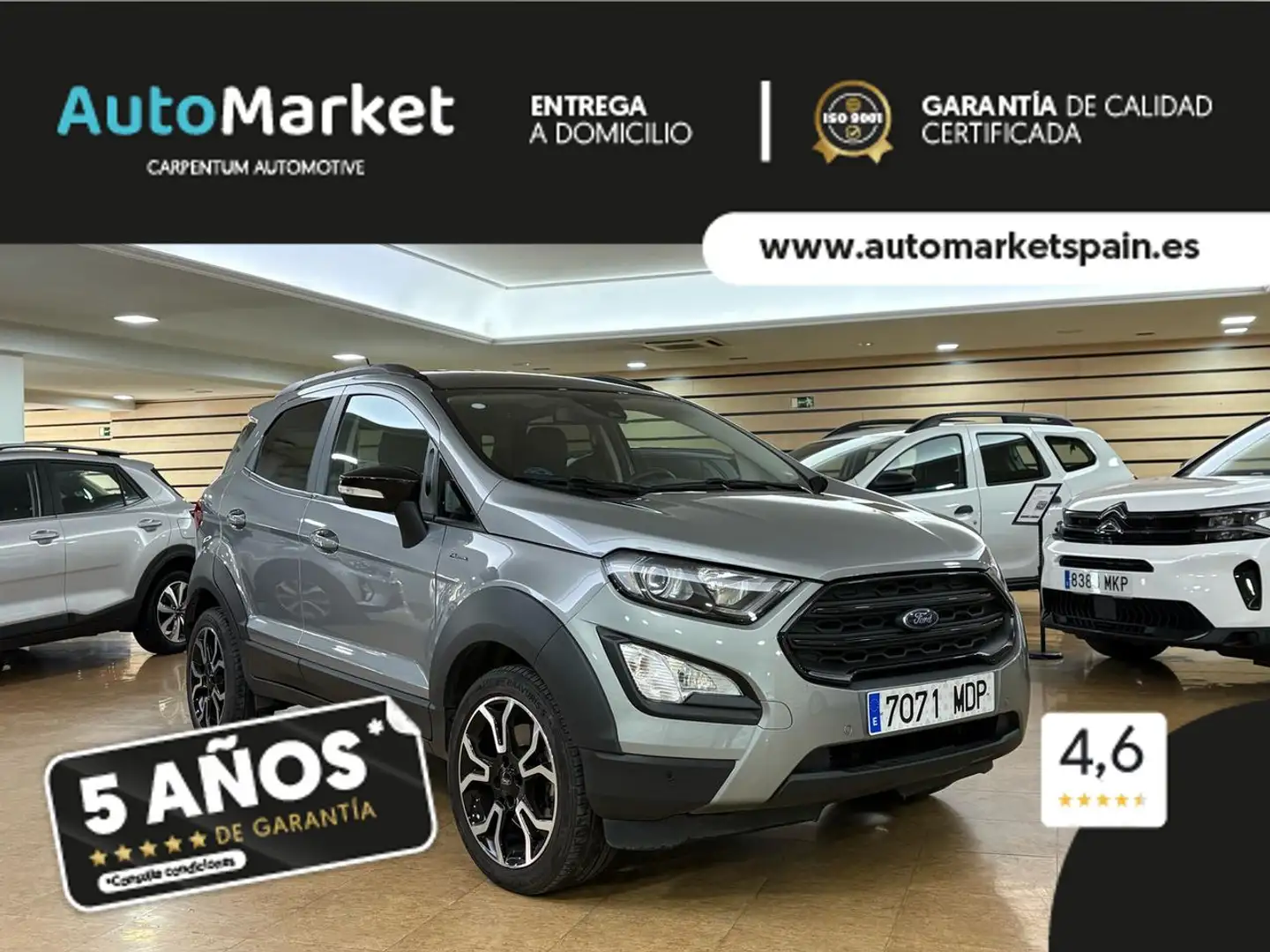 Ford EcoSport 1.0 EcoBoost Active 125 Grijs - 2
