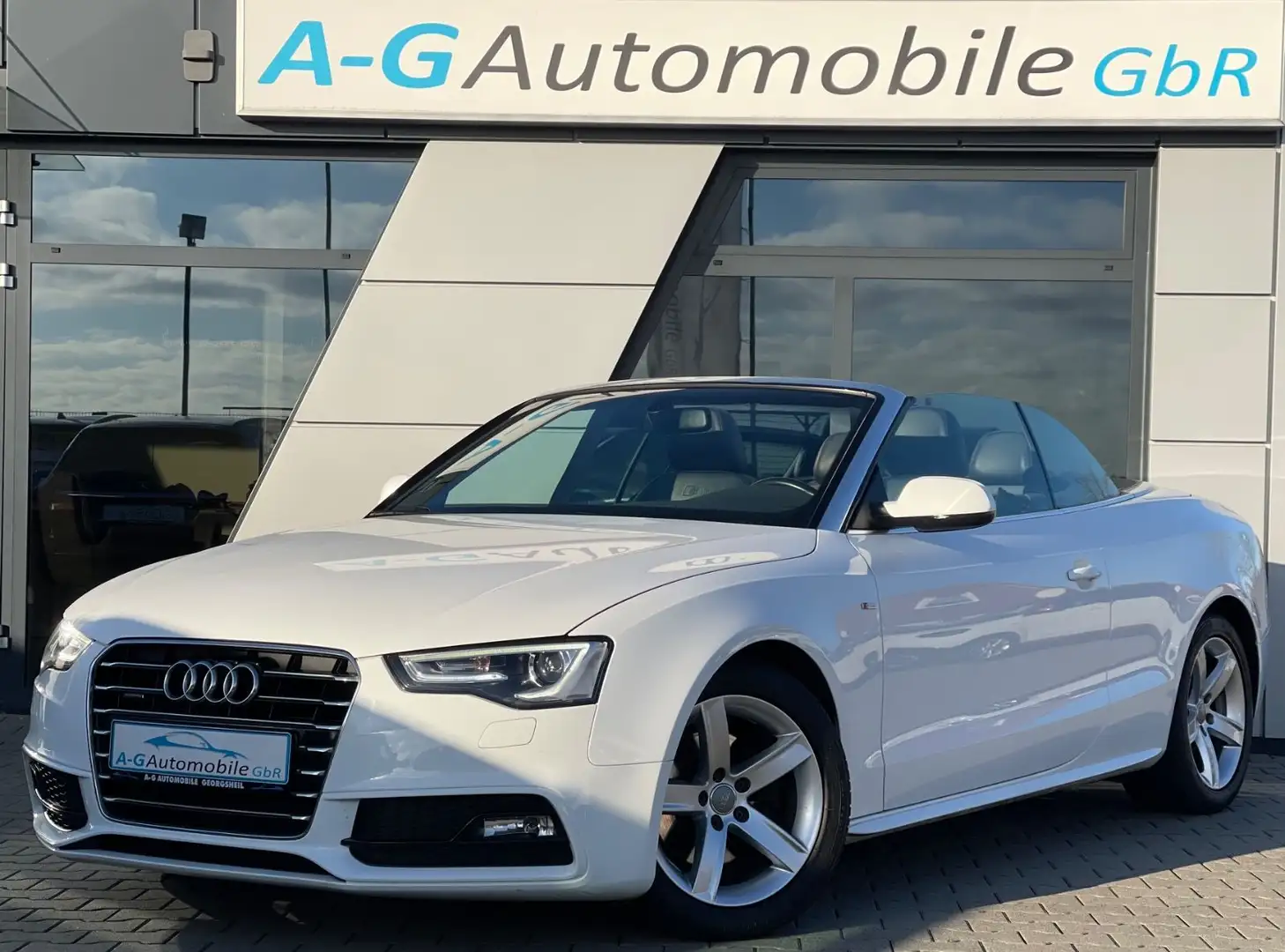 Audi A5 Cabriolet 2.0 TDI quattro S line Sport Plus Weiß - 2