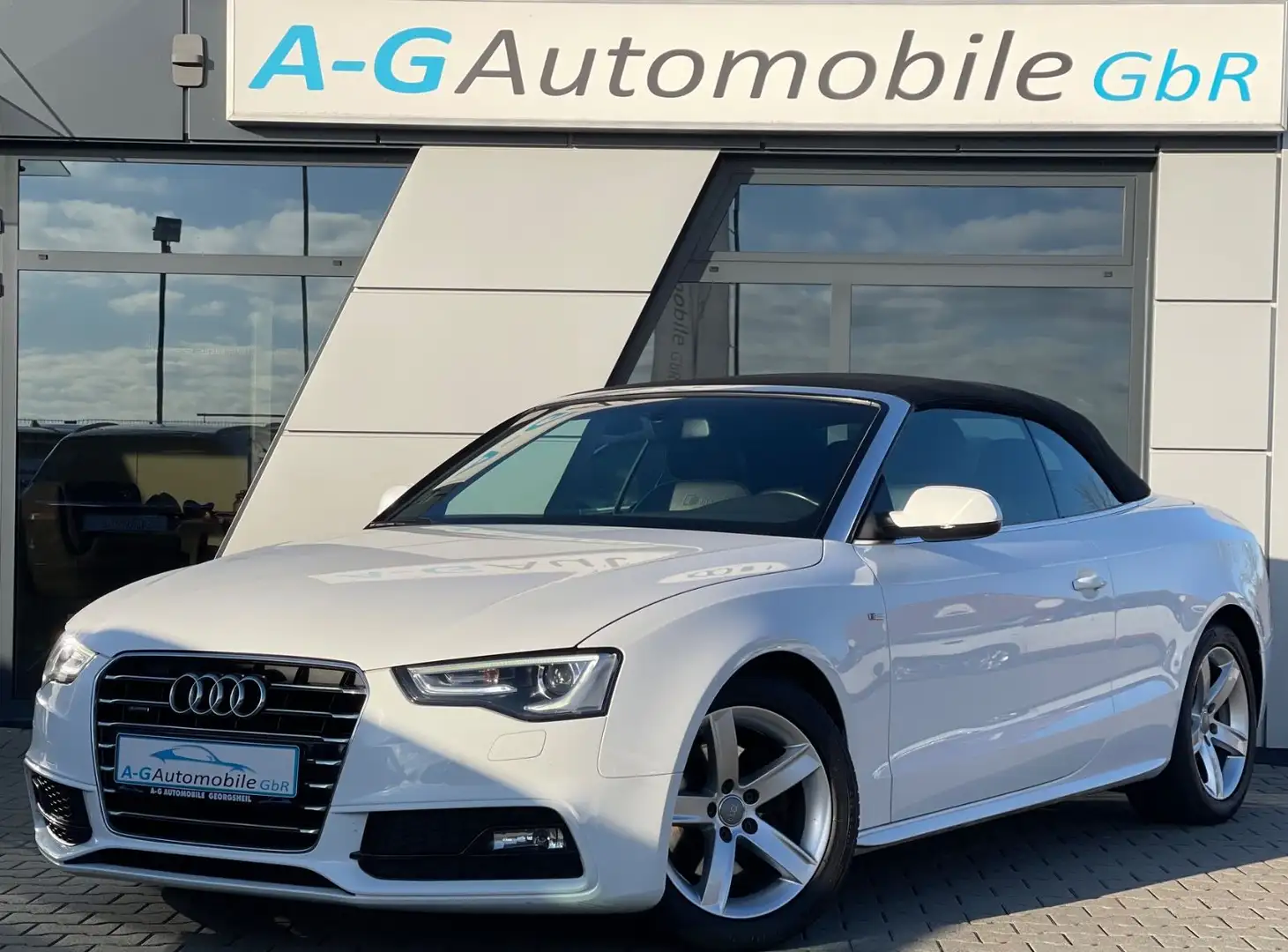 Audi A5 Cabriolet 2.0 TDI quattro S line Sport Plus Weiß - 1