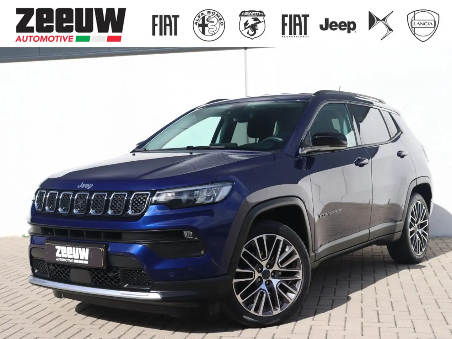 Jeep Compass 1.3 Turbo 130 PK Limited | Navi | Carplay | 360cam Blauw - 1