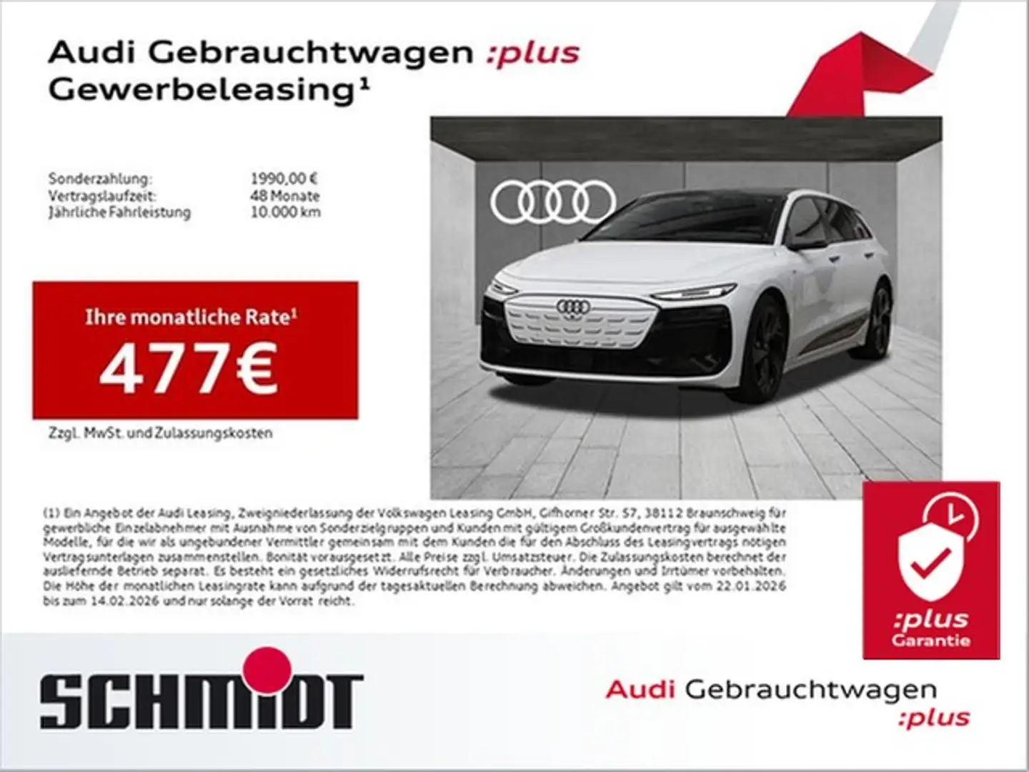 Audi A6 e-tron Avant S line LM21 Pano AHK Luft B&O HuD Weiß - 1