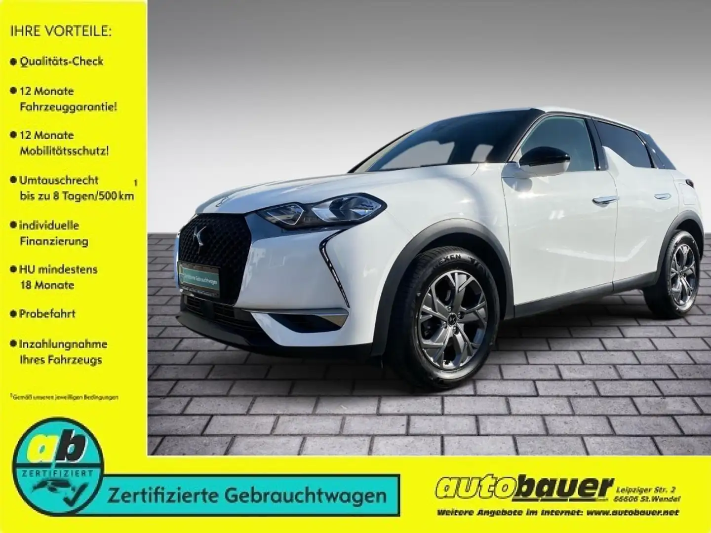 DS Automobiles DS 3 Crossback Bastille Blanc - 1
