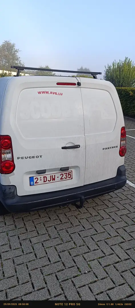 Peugeot Partner 1.6 HDi Pack CD Airco Blanc - 1