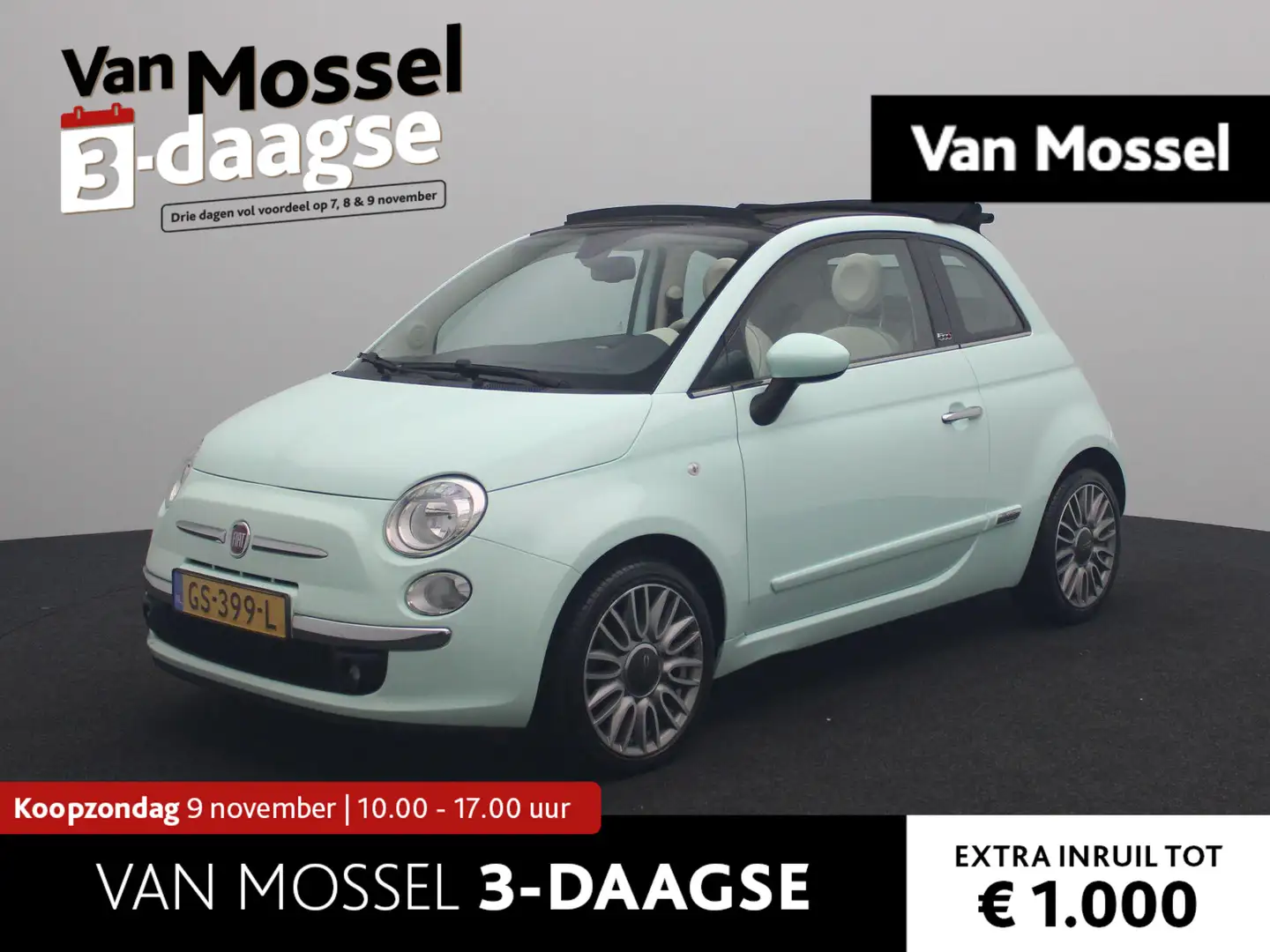 Fiat 500C 0.9 TwinAir Aut. Turbo Lounge | 36.740km!! | Clima Groen - 1