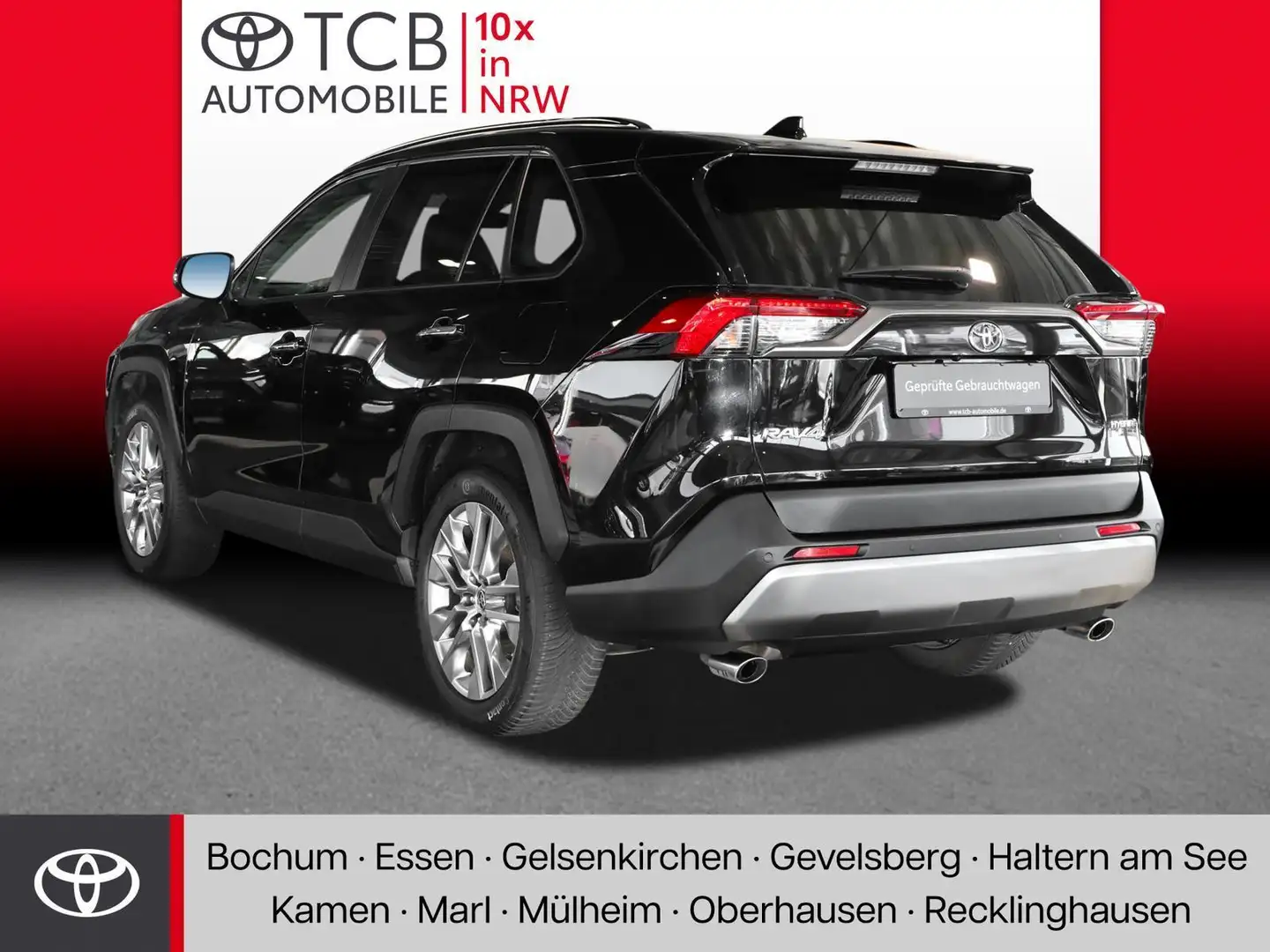 Toyota RAV 4 2.5 HYBRID e4x4 LOUNGE AHK/JBL/LEDER/LED Noir - 2